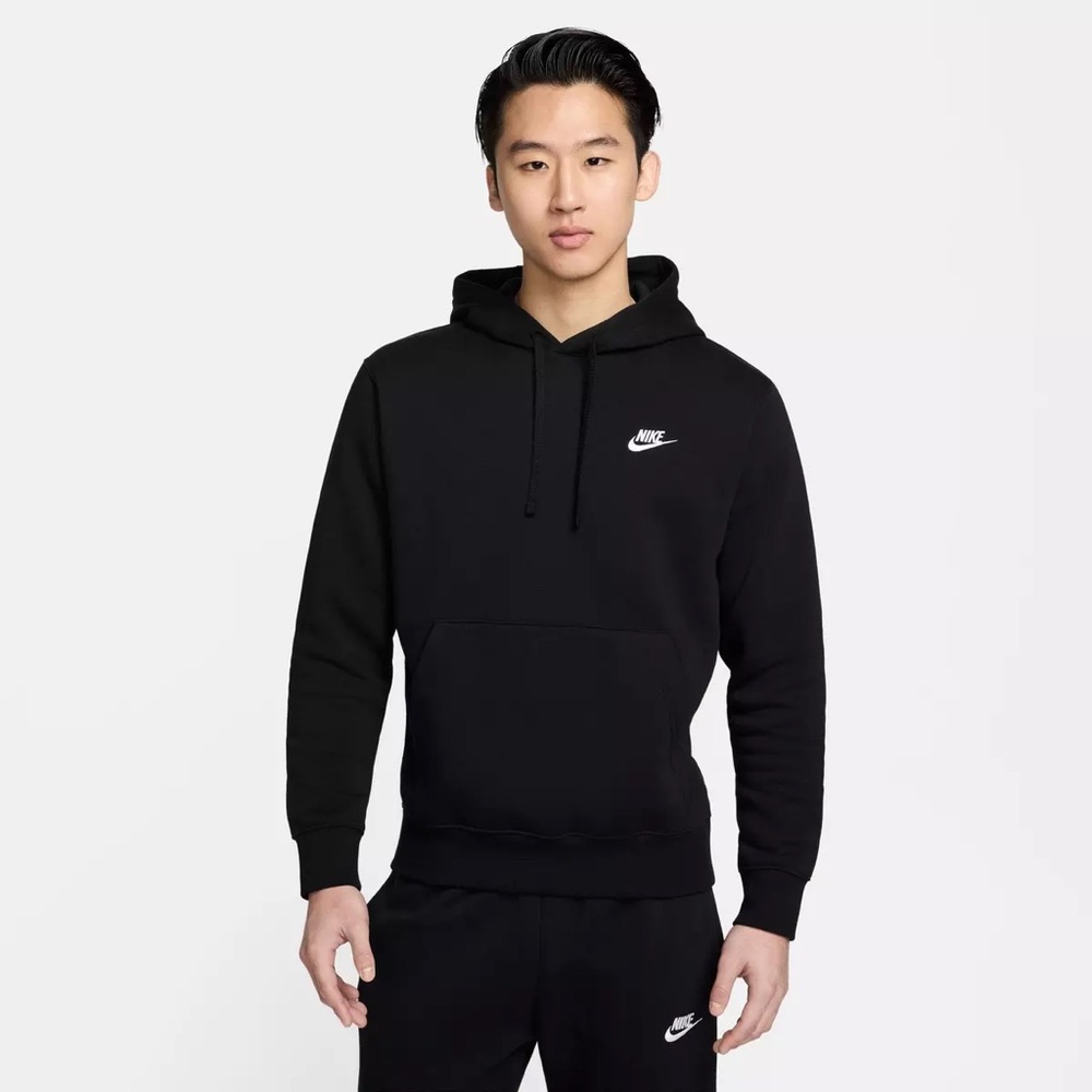 Nike Sportswear Club Fleece Pullover Hoodie in black